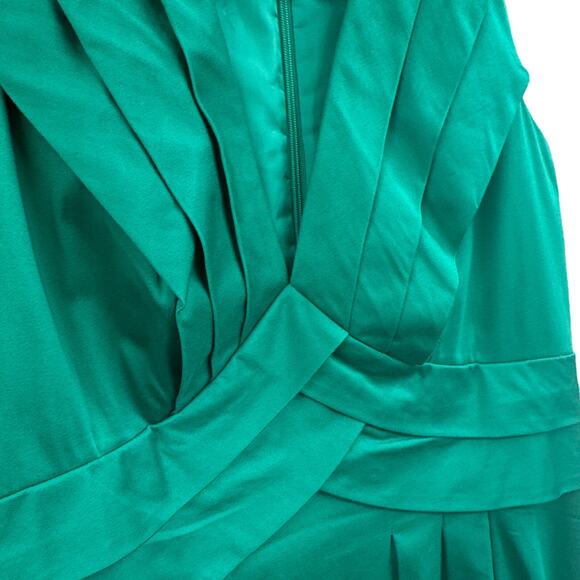 Calvin Klein Dress 2 Teal Green Fit Flare Business Career Party Cocktail Preppy - Picture 6 of 16